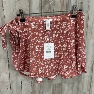 NWT Andie Swim The Sarong Bottom In Ditsy Floral Rose Size Small